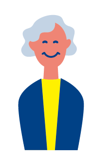 相続について考える高齢女性のイメージ