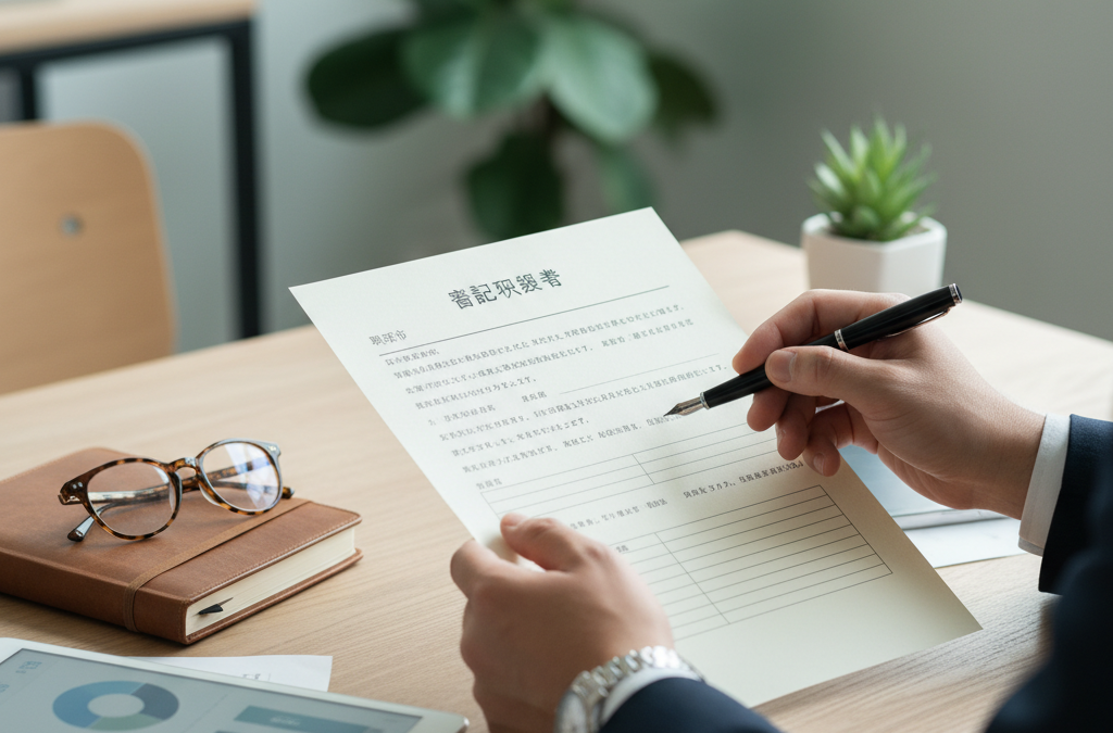 登記依頼書 書き方 アイキャッチ