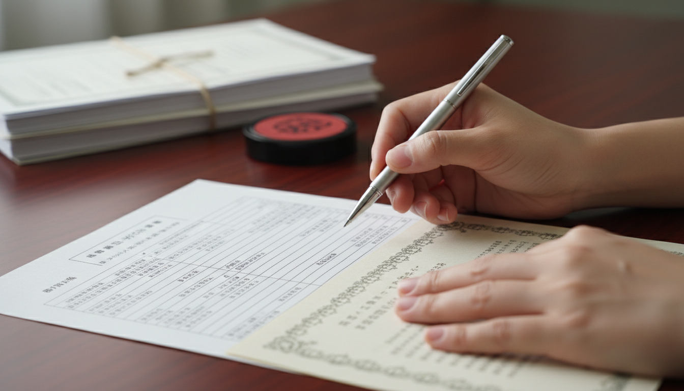 登記申請書 記入例 - 2