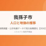 我孫子市 人口と地価の推移 ハウスドゥ取手戸頭店