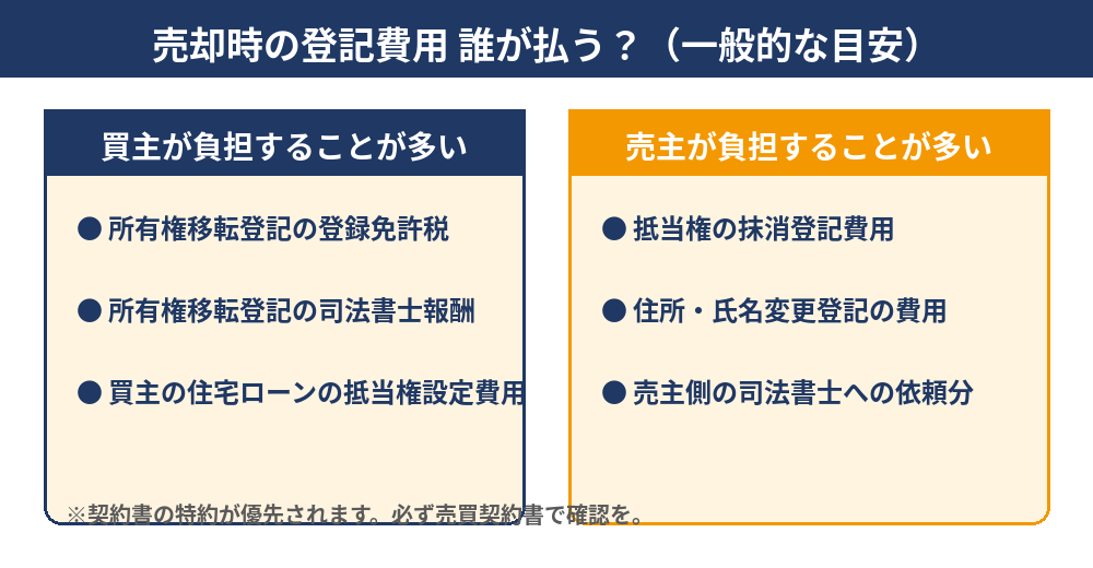 売却時の登記費用は誰が払う？売主・買主の負担区分｜取手市 ハウスドゥ 取手戸頭